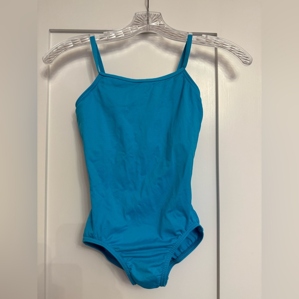 ✨ Girls’ Bright Blue Camisole Leotard – Fits Size 10 ✨